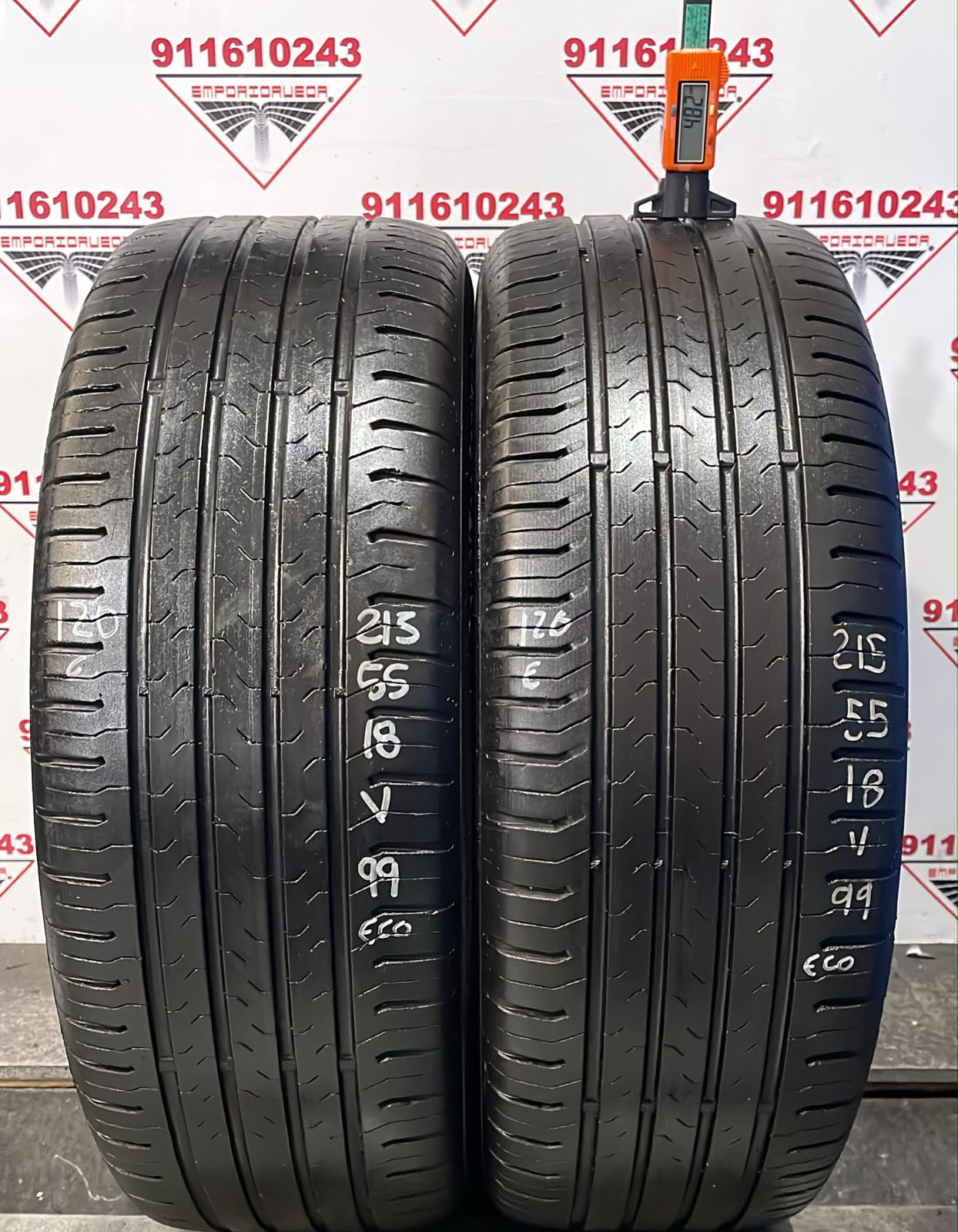 CONTINENTAL CONTIECOCONTACT 5 USADO ECONOMICO  215/55 R18 99 V